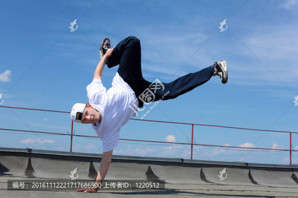 街頭舞者在戶外