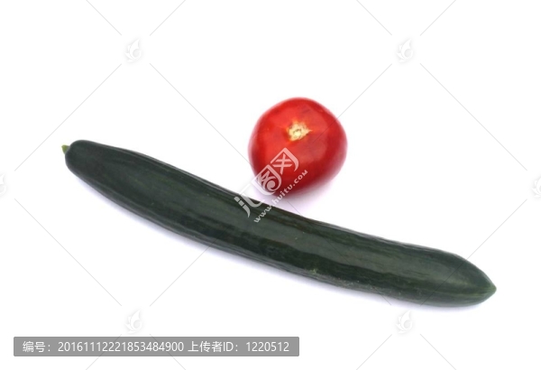 根黃瓜和番茄