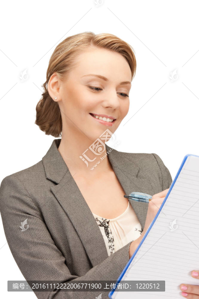 幸福的女人用大記事本