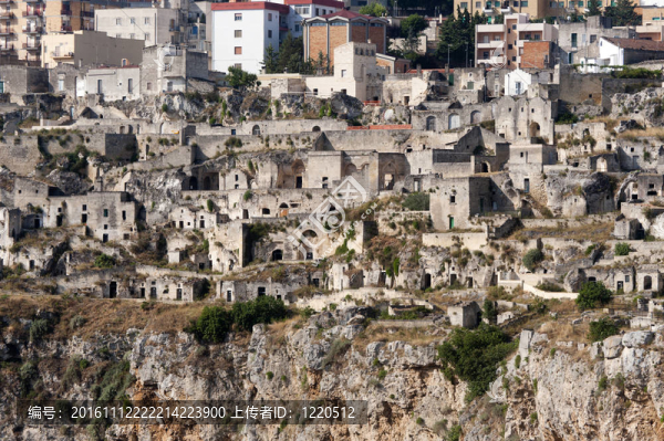 Matera（巴斯利卡塔大區(qū)；意大利）的老城區(qū)（Sassi）