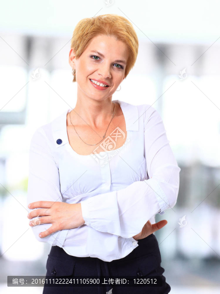 一個(gè)漂亮的商業(yè)女人的肖像