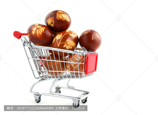 購(gòu)物車(chē)的復(fù)活節(jié)雞蛋