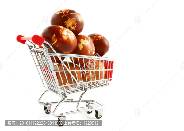 購(gòu)物車的復(fù)活節(jié)雞蛋