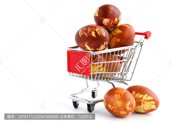 購(gòu)物車(chē)的復(fù)活節(jié)雞蛋