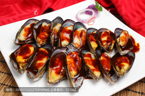 蜆醬炒青口,炒青口