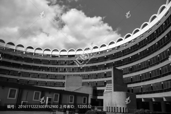 彎曲在巴比肯建筑