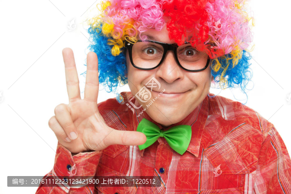 戴假發(fā)的男人