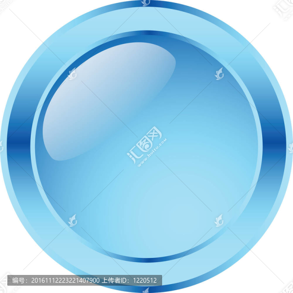 有光澤的藍(lán)色按鈕
