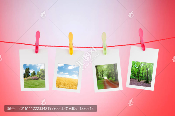 自然照片的相框