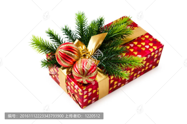 具有裝飾和禮品盒圣誕概念