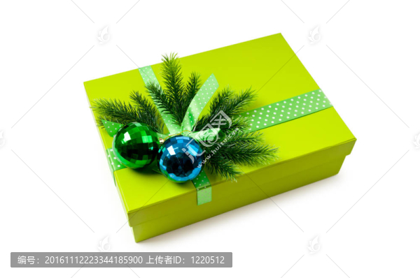 具有裝飾和禮品盒圣誕概念