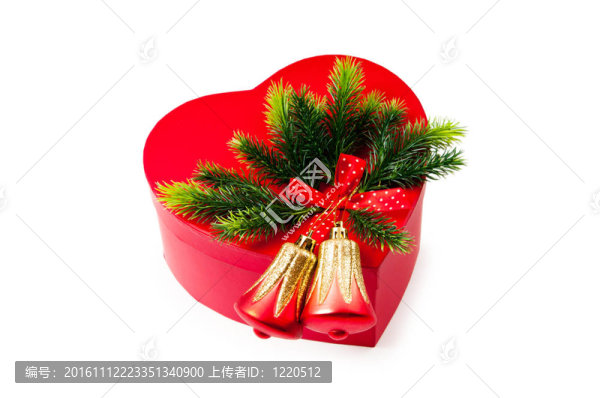 具有裝飾和禮品盒圣誕概念