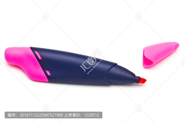 粉紅色的熒光筆