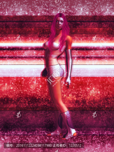 科幻機械人的女人