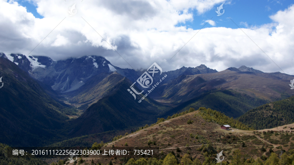 高山,藍(lán)天
