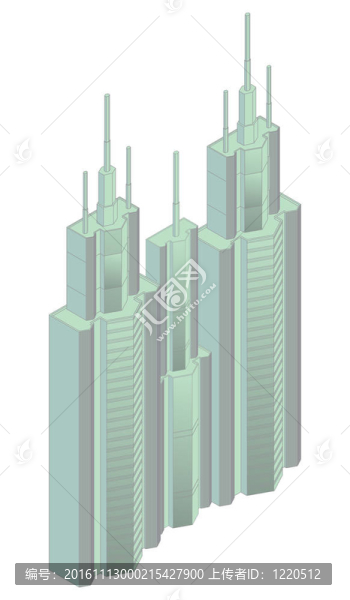 建筑物的等距投影