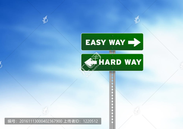 簡易道路；硬路標(biāo)志