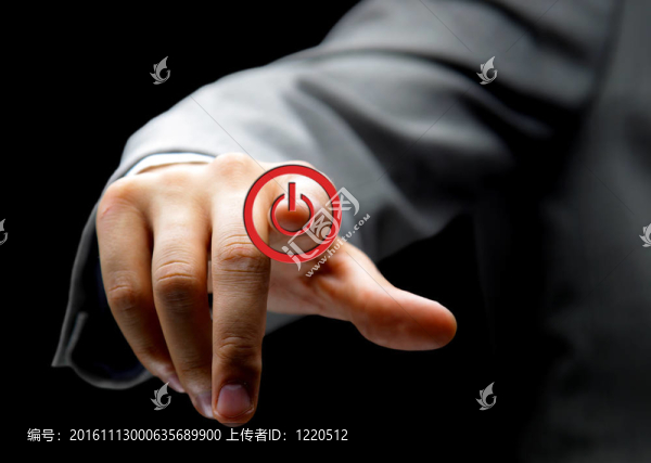 觸摸屏上的手動(dòng)按鈕電源按鈕