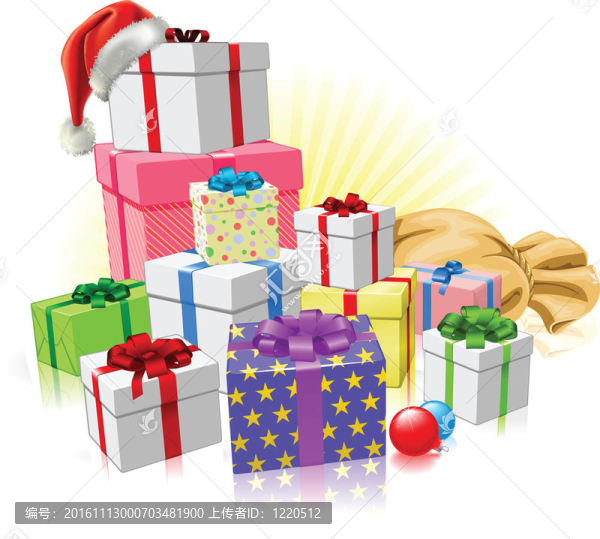圣誕禮物Santa概念