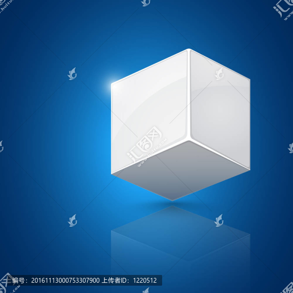 白色立方體