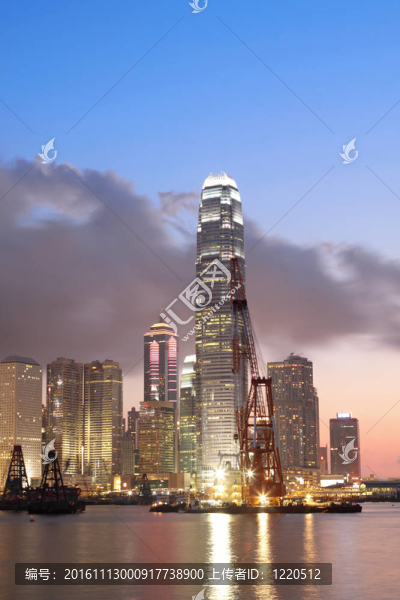 在香港日落