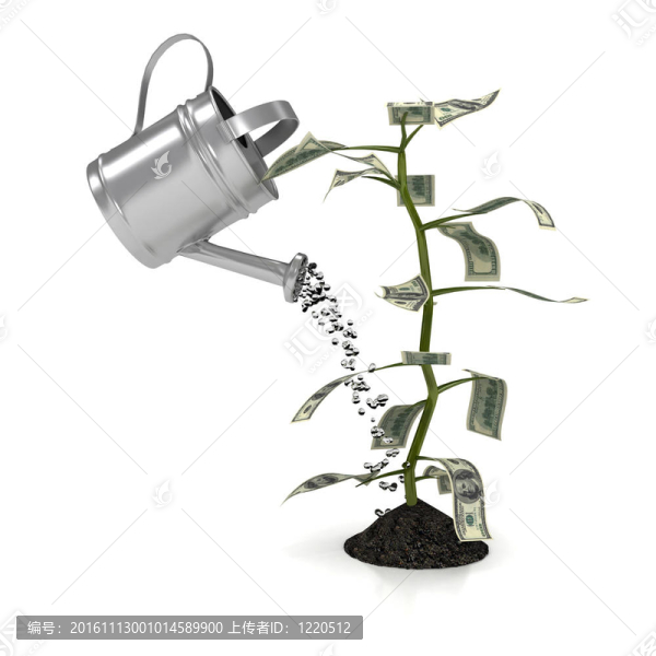 白色背景下的貨幣工廠