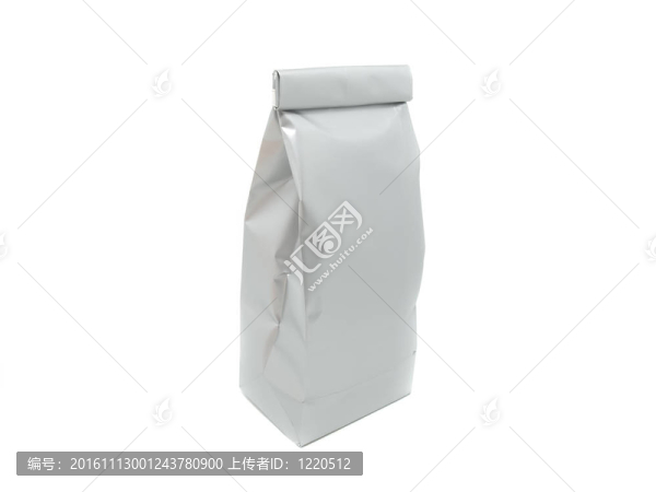 茶葉袋。白色孤立。