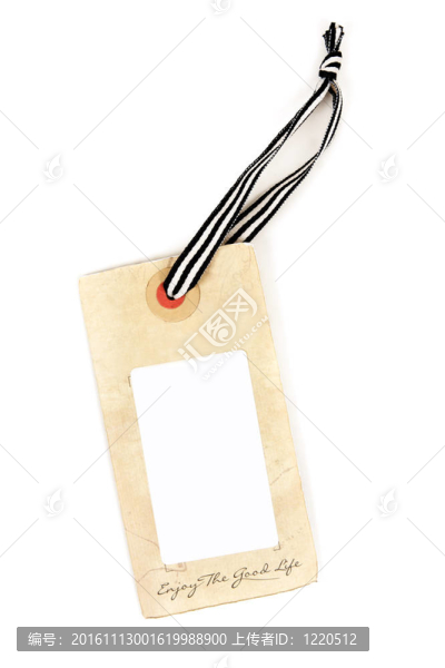 帶色帶的紙板標(biāo)簽