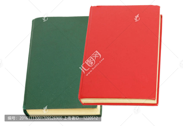 白色背景的綠皮書和紅皮書