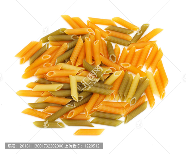 未煮熟的多色菲奧里面食組