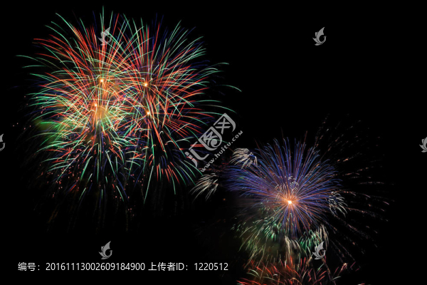 精彩的煙花