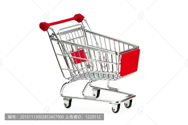 白色背景購(gòu)物車