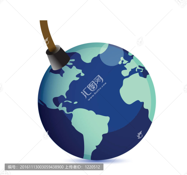 地球在風(fēng)險(xiǎn)繁榮的概念。