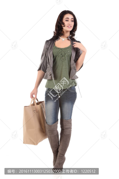 年輕的女人購物