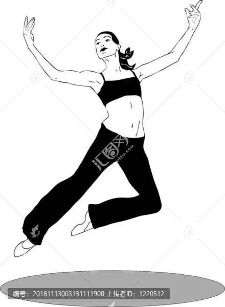 跳現(xiàn)代舞的女孩