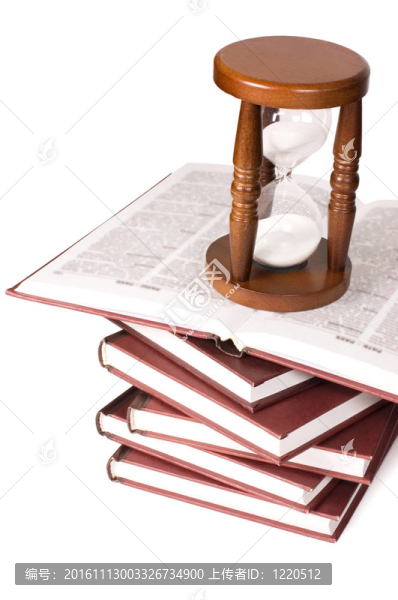 Hourglasses和書白色隔離