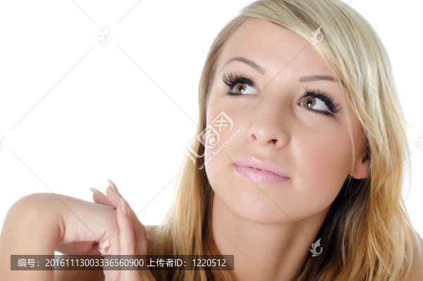 年輕漂亮女孩的肖像