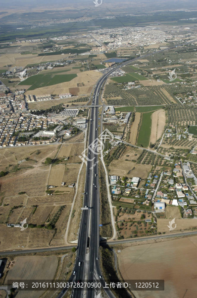 公路的空中視圖