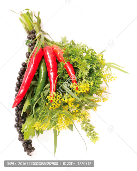 新鮮香料花束