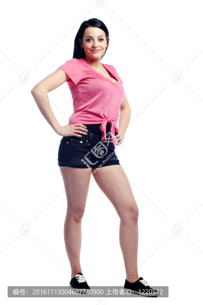 快樂(lè)自信的年輕女人