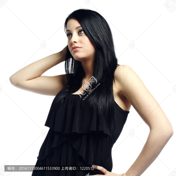 年輕性感女孩態(tài)度遠(yuǎn)離