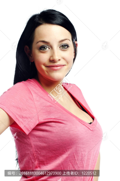 快樂自信的年輕女人