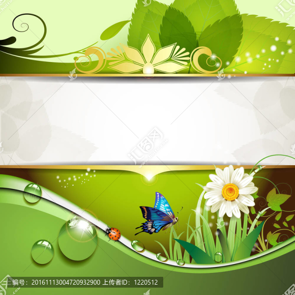 綠色背景與菊花