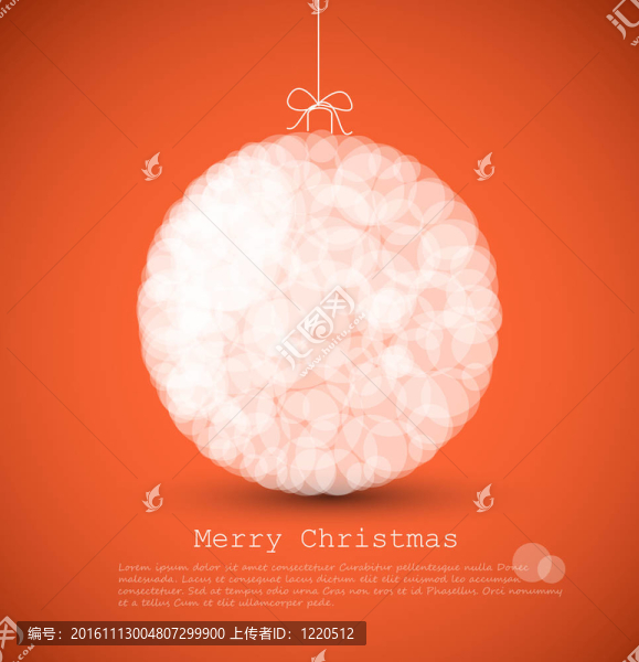 現(xiàn)代卡片與抽象圣誕裝飾