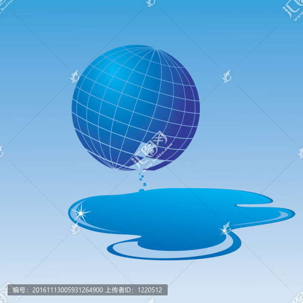 帶漏水的地球圖