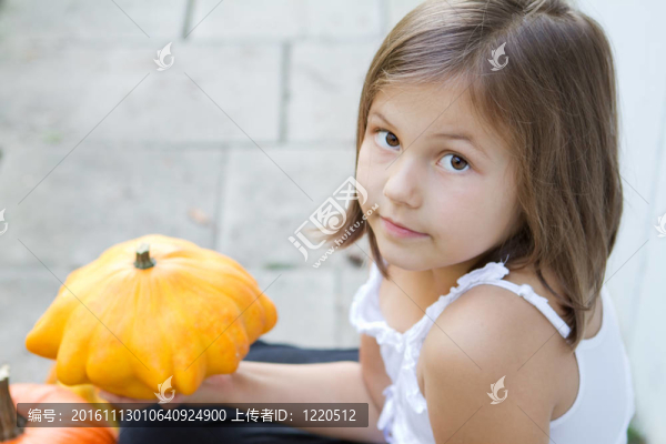 兒童；秋季；開朗；美；美麗；童年；農(nóng)業(yè)