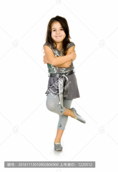 可愛的小女孩舞蹈