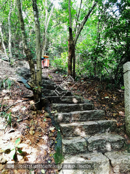 登山石階