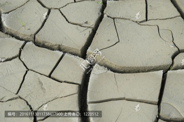 干旱破碎地
