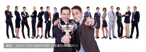 勝利的商人團隊商業(yè)